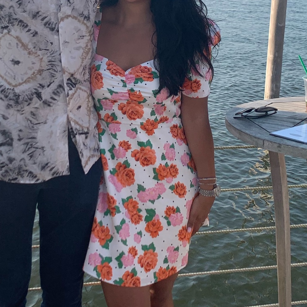 Floral Puff Sleeve Dress